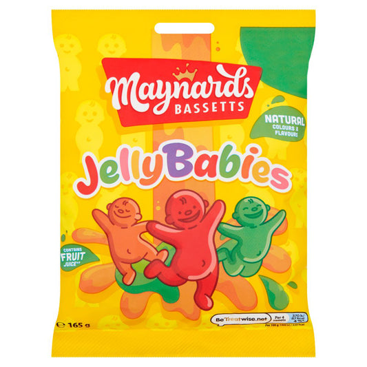 Maynards Bassetts Jelly Babies Sweets Bag 165g