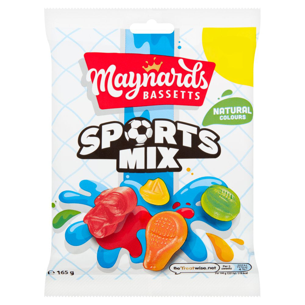 MASMaynards Bassetts Sports Mix Sweets Bag 165g-Food
