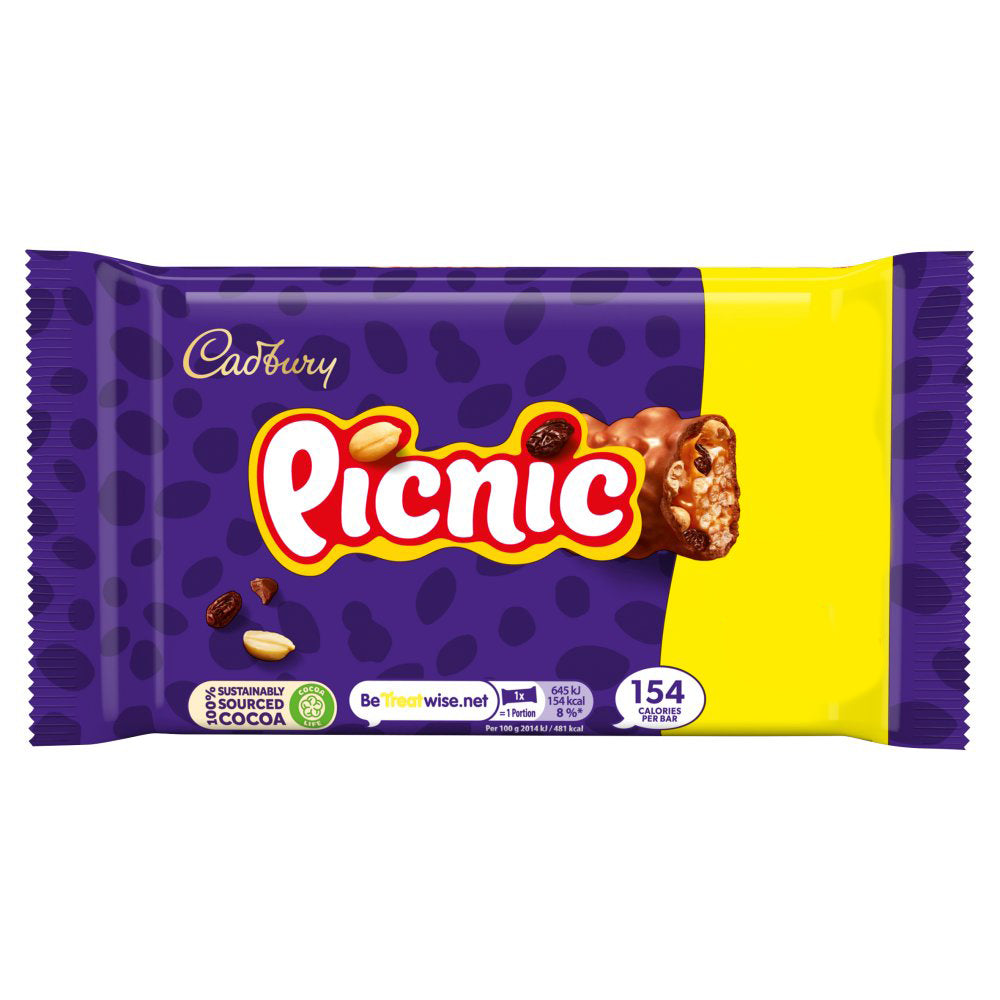 Cad Picnic Chocolate Bar 4 Pack  128g