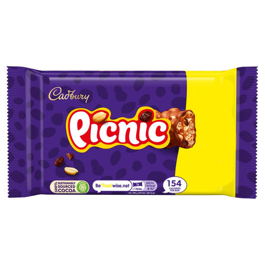 Cad Picnic Chocolate Bar 4 Pack  128g
