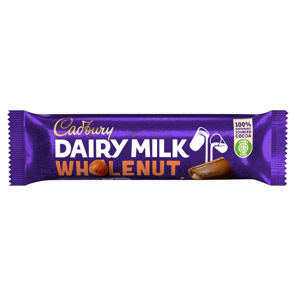 MASCad Dairy Milk Whole Nut Chocolate Bar 45g-Food