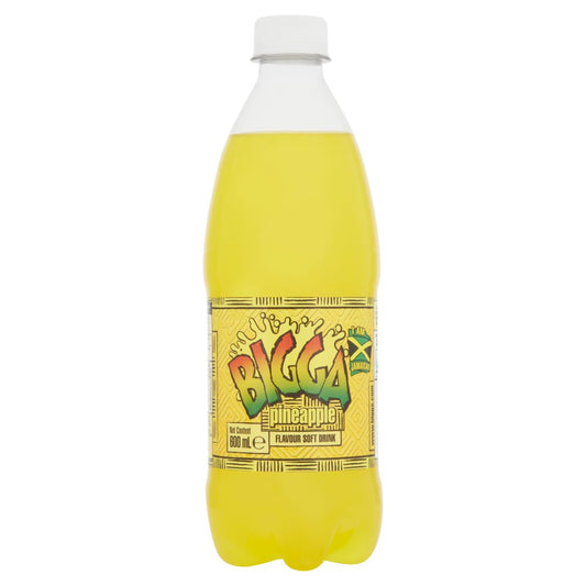 Bigga Pineapple Flavour Soft Drink 600ml-Food