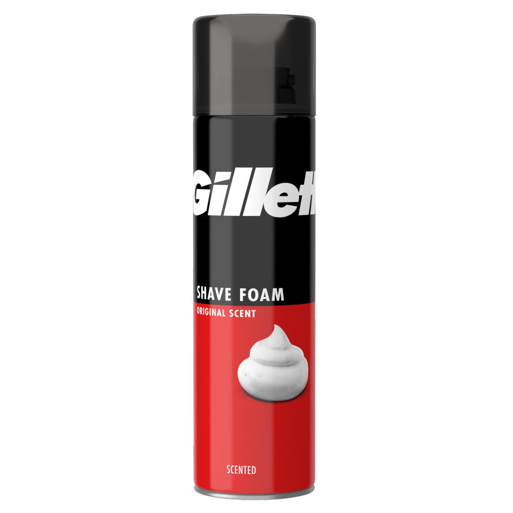 MASGillette Classic Shave Foam Original Scent, Quick & Easy Shave, 200ml-Food