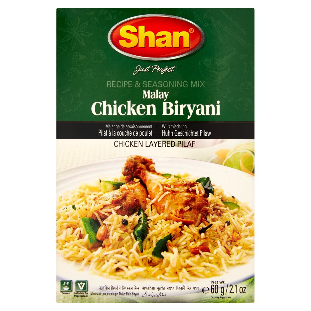 Shan Malay Chicken Biryani Recipe & Seasoning Mix 60g-Food
