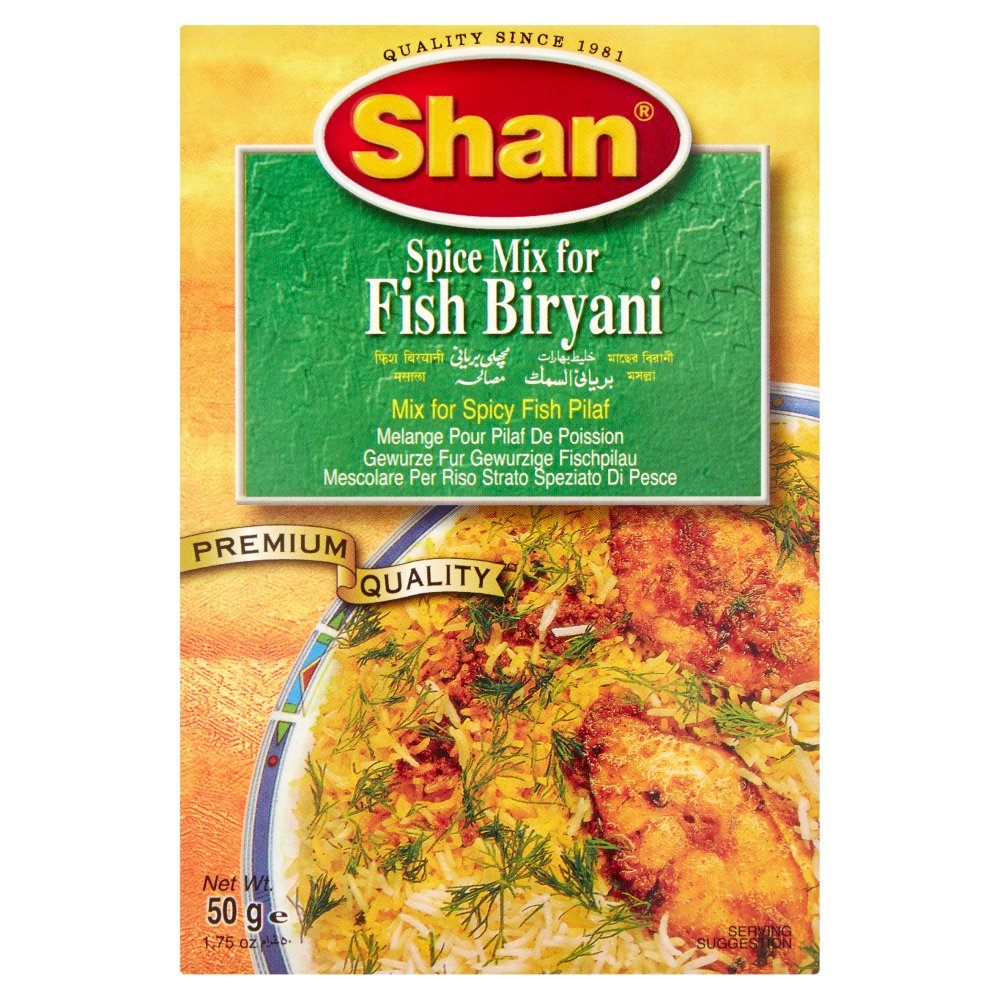 Shan Spice Mix for Fish Biryani 50g-Food
