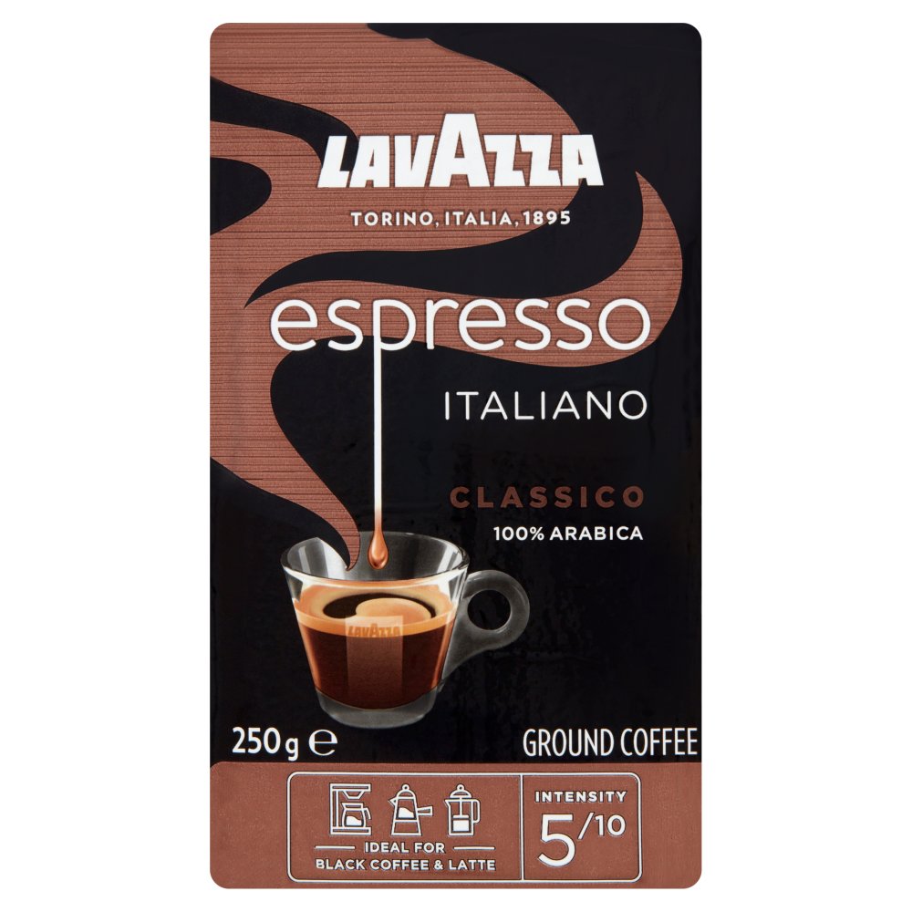 MASLavazza Espresso Italiano Classico Ground Coffee 250g-Food
