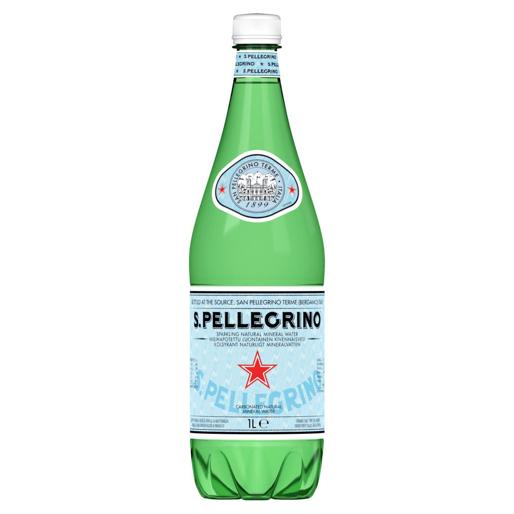 San Pellegrino Sparkling Natural Mineral Water 1L Case of 6
