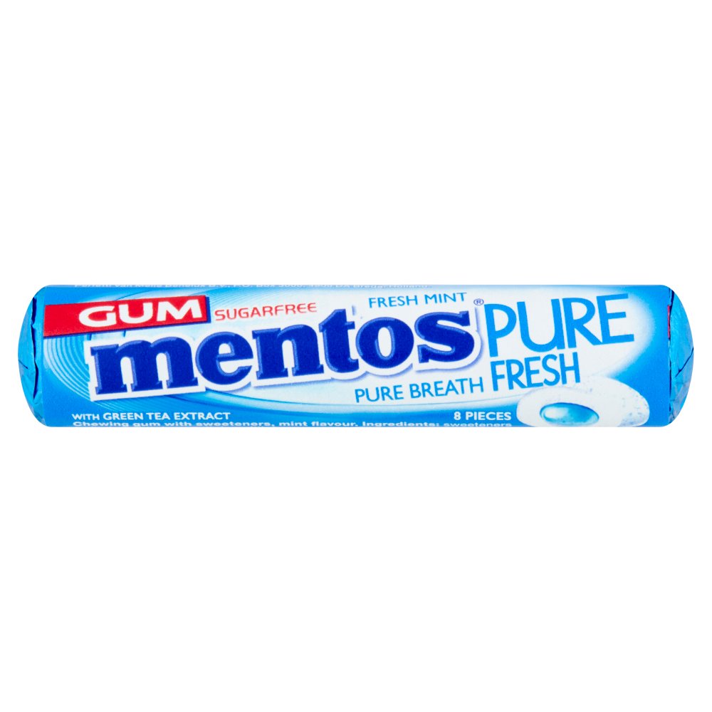 MASMentos Gum Pure Fresh Fresh Mint 8 Pieces 15.5g-Food