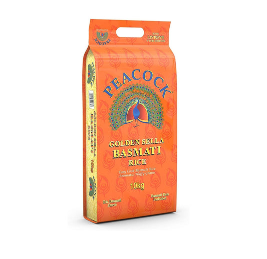 MASPeacock Golden Sella Basmati 10kg Box of 1-Fd