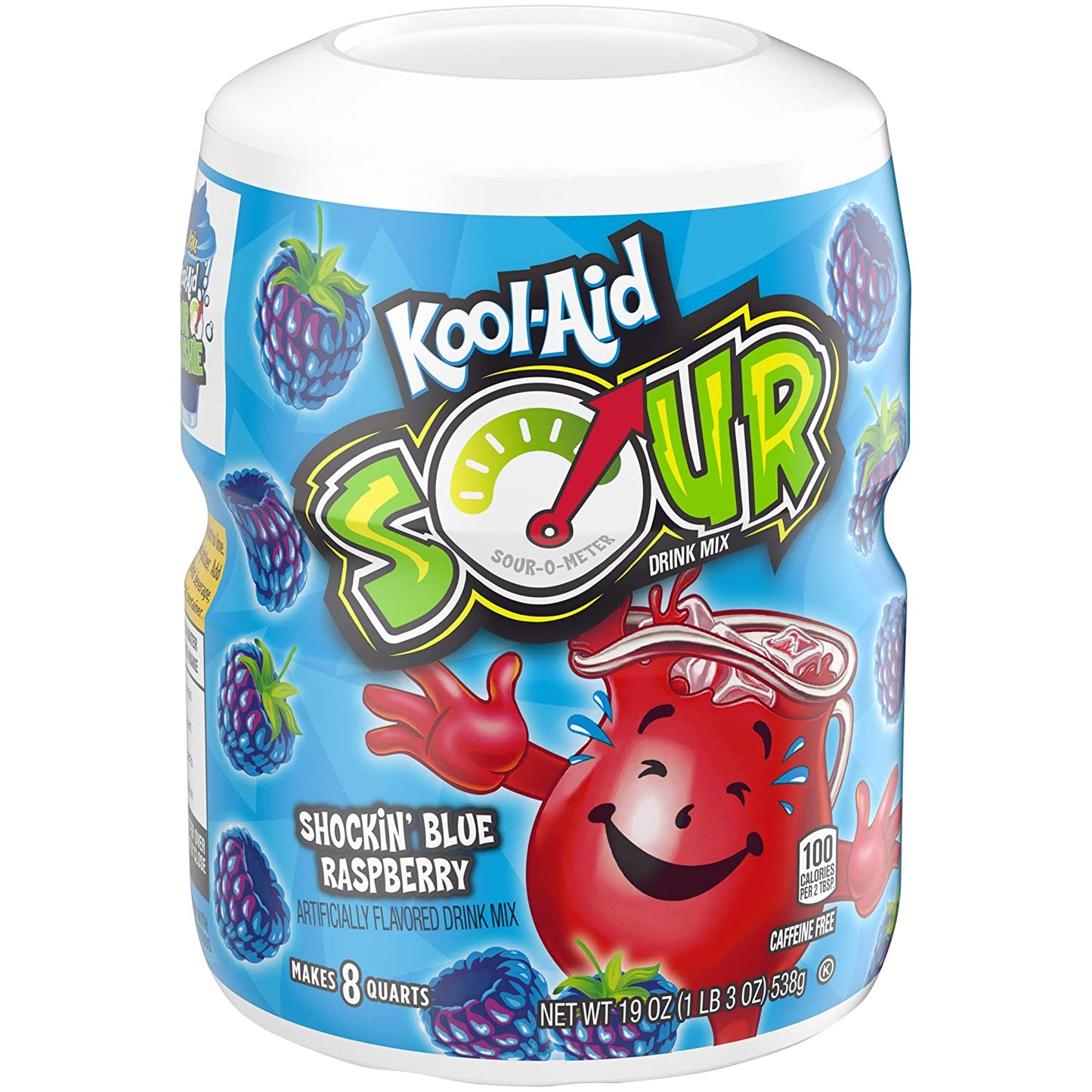 MASKool Aid Sour Blue Raspberry Tub 583g Box of 12-Fd