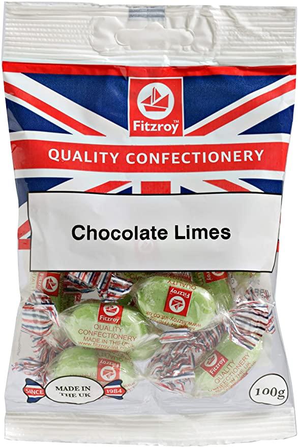 MASFitzroy Chocolate Limes 100g Box of 12-Fd