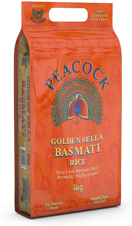 MASPeacock Golden Sella Basmati 4kg Box of 1-Fd