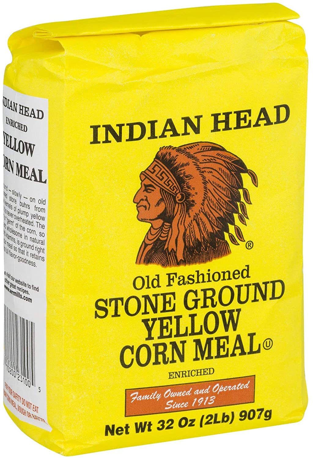 MASIndian Head Yellow Cornmeal 907g Box of 15-Fd