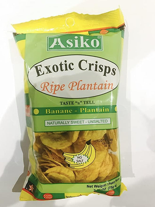 MASExotic Plantain Chips Natrural 75g Box of 30-Fd