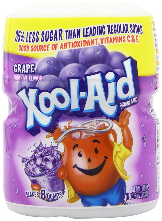 MASKool Aid Tub Grape 538g Box of 12-Fd
