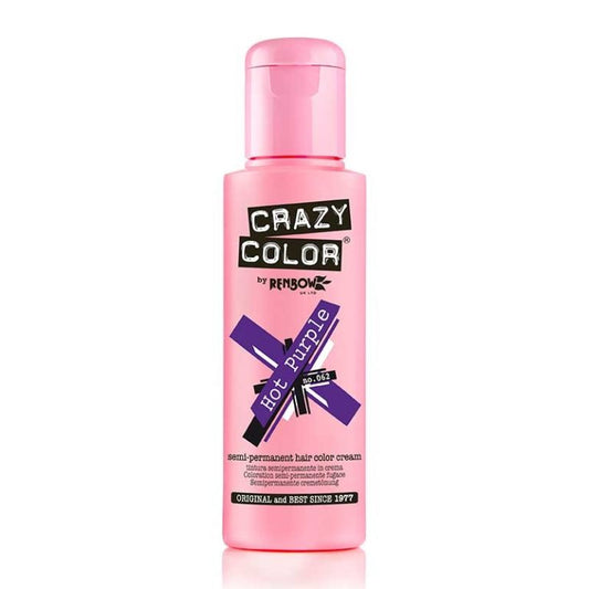 Crazy Color Semi Permanent Hair Colour No 62 Hot Purple