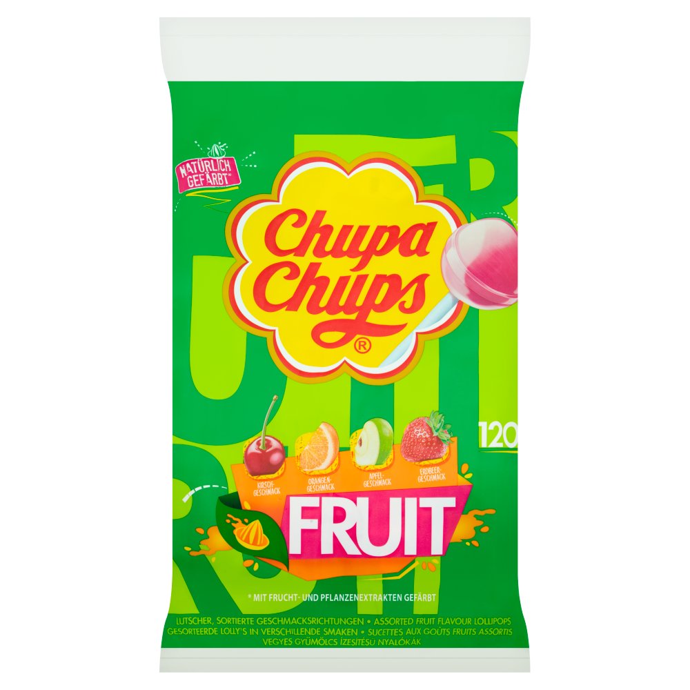 Chupa Chups 120 Fruit Lollipops-Food
