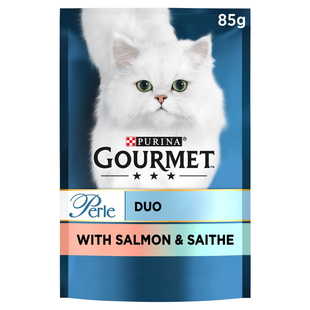 MASGourmet Perle Cat Food Duo with Salmon & Saithe 85g-Food