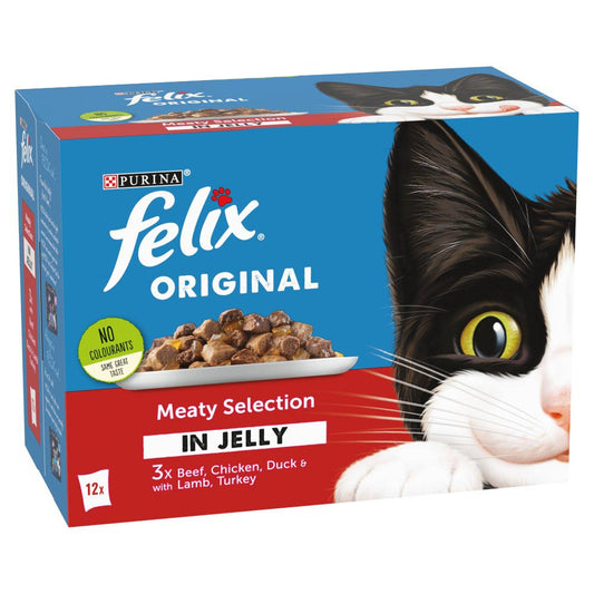 Felix Original Meaty Selection in Jelly 12 x 100g (1.2kg)