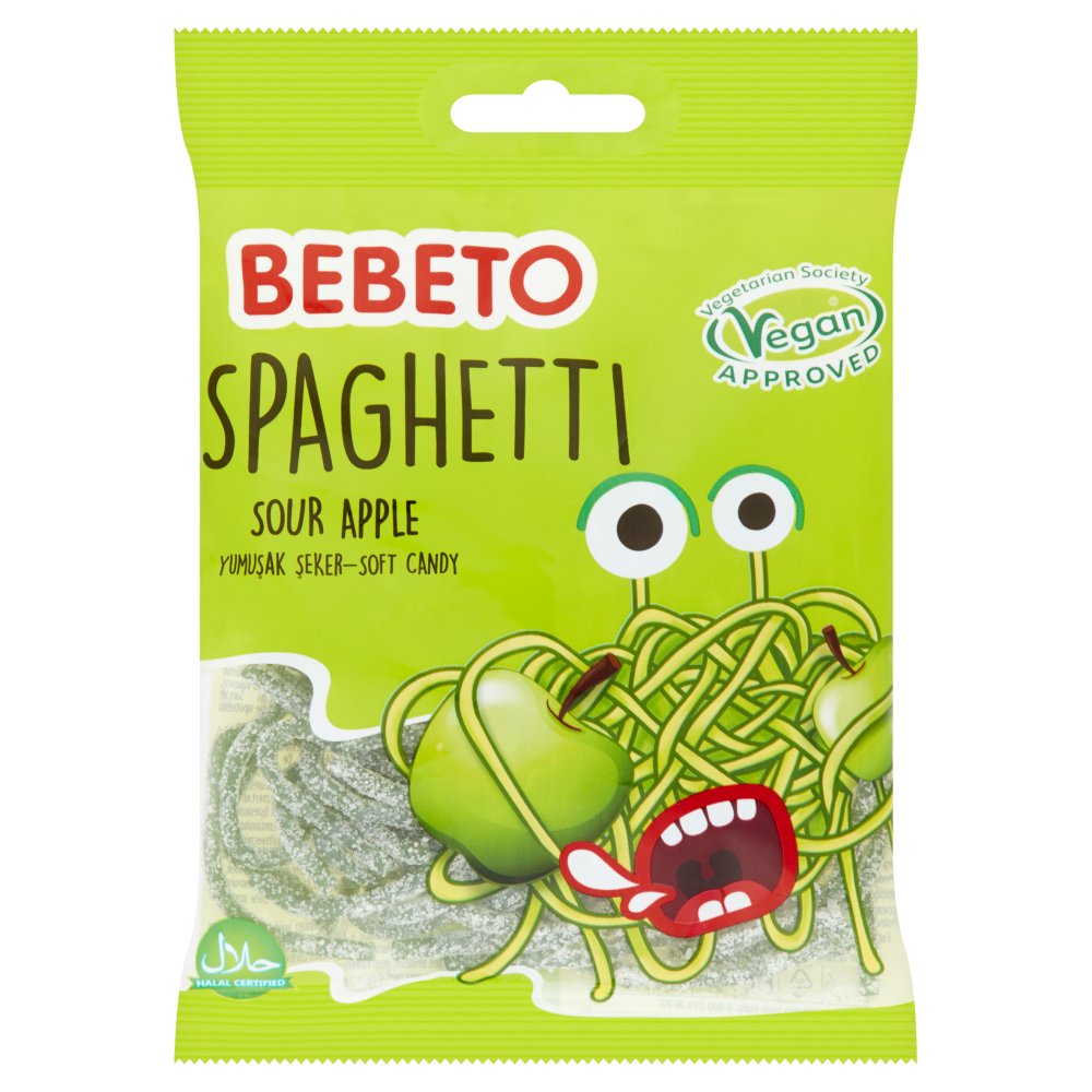 MASBebeto Spaghetti Sour Apple Soft Candy 70g-Food