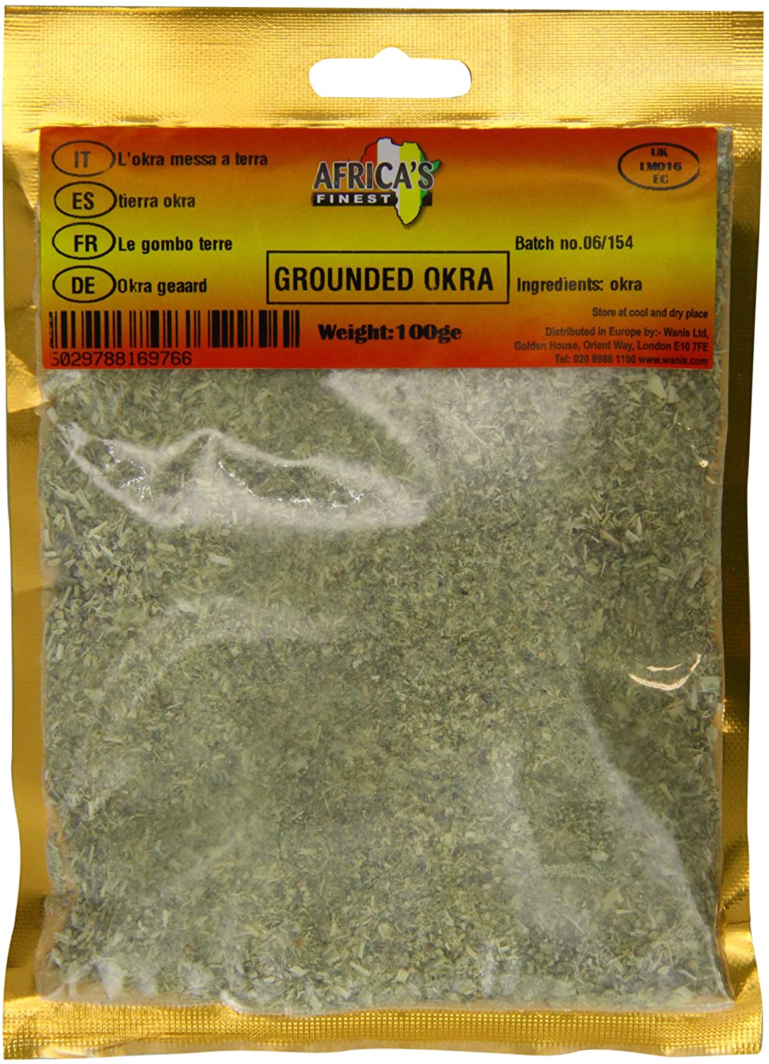 MASAfrica's Finest Ground Okra 100g Box of 10-Fd