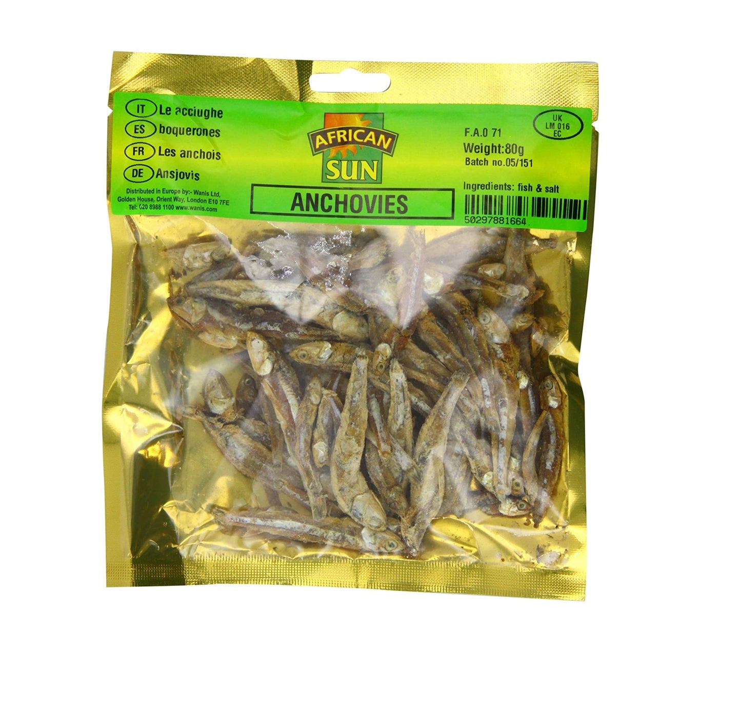MASAfrican Sun Dried Anchovies 80g-Fd