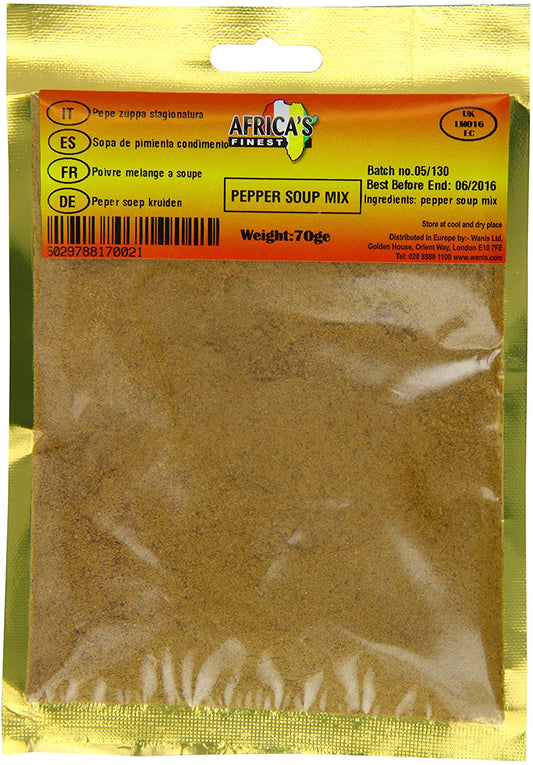 Africa's Finest Pepper Soup Mix 70g Box of 10