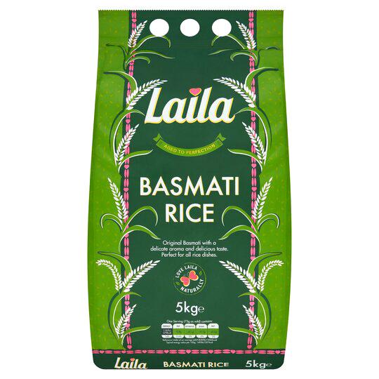 MASLaila Basmati Rice 5kg Box of 1-Fd