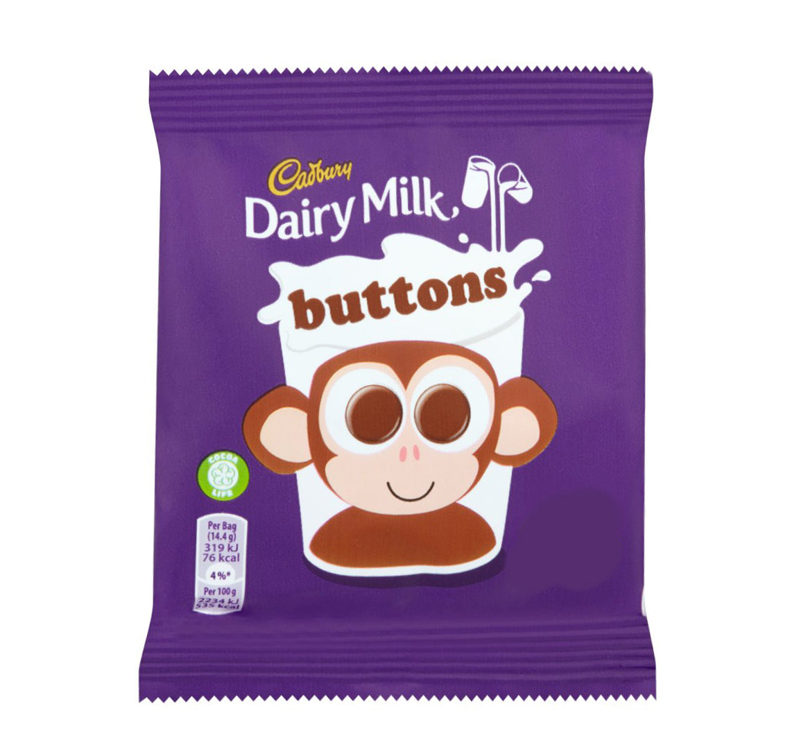 MASCad Dairy Milk Buttons Chocolate Bag 14.4g-Food