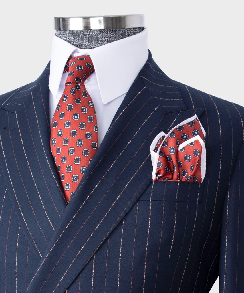 Men's Wear Clothing Outfit Dark Blue Grey Regular Fit One Button Fashion Suit Blazer