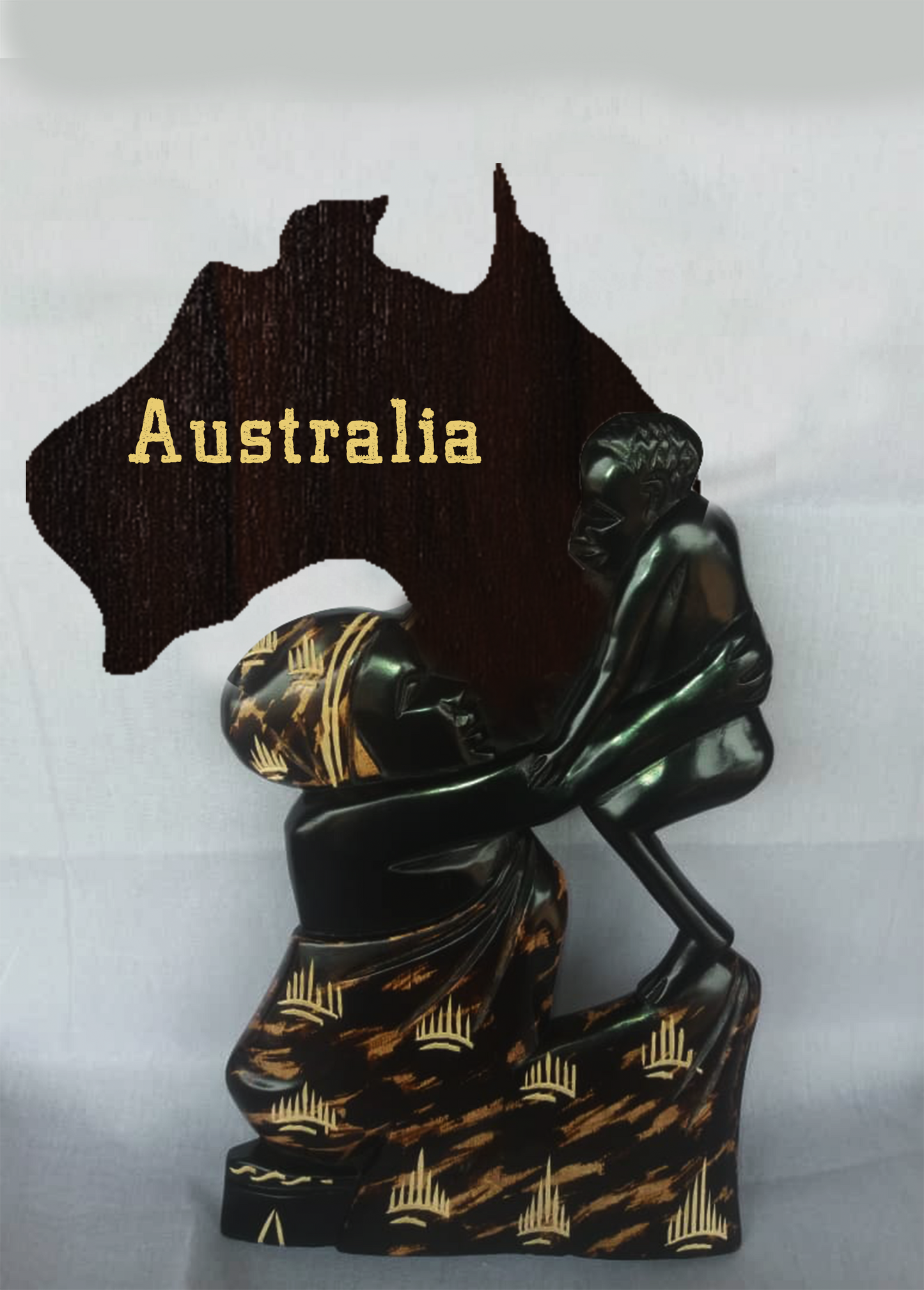 Personalised Wooden Figurine Statue