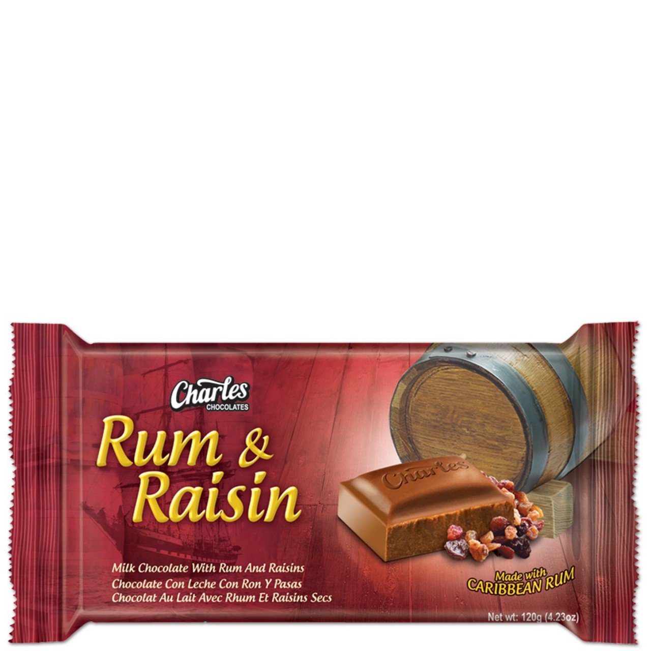 MASCharles Rum & Raisin 120g Box of 6-Fd