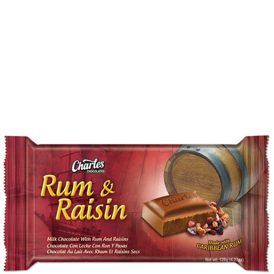 Charles Rum & Raisin 120g Box of 6