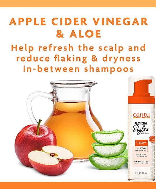 Cantu Protective Styles Set And Refresh Foam