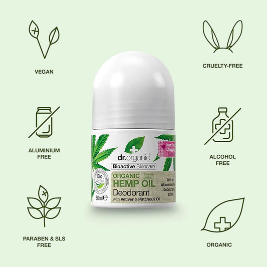 Bioactive Skincare Hemp Oil Deodorant Roll On