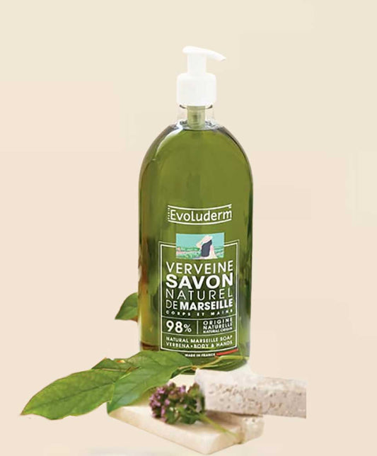 Evoluderm Verbena Natural Liquid Marseille Soap