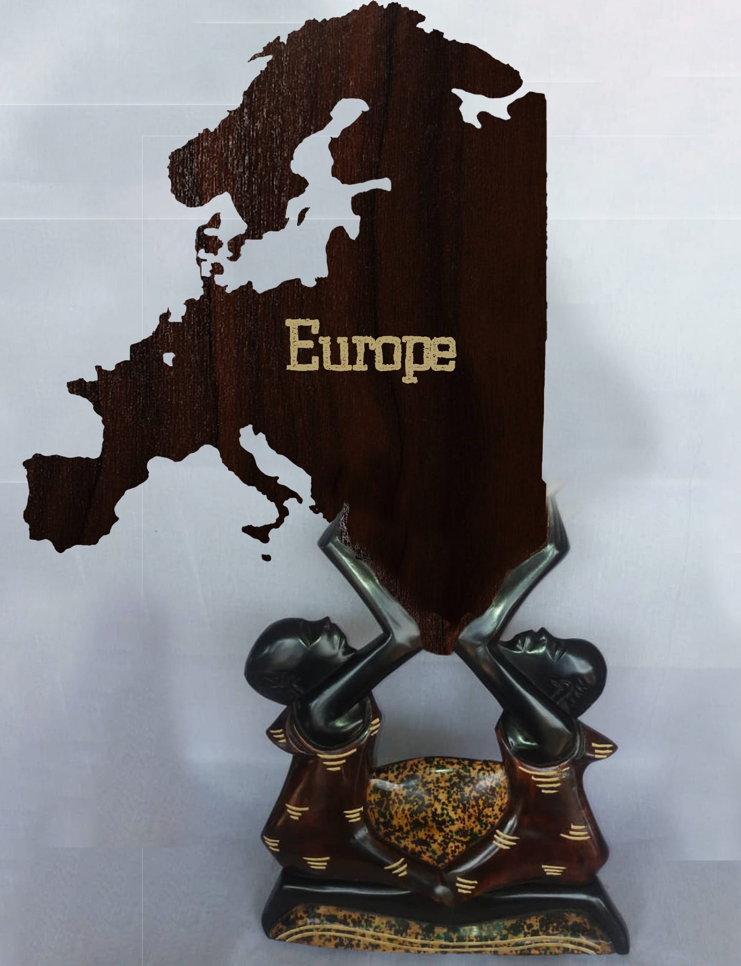 Personalised Wooden Figurine Statue