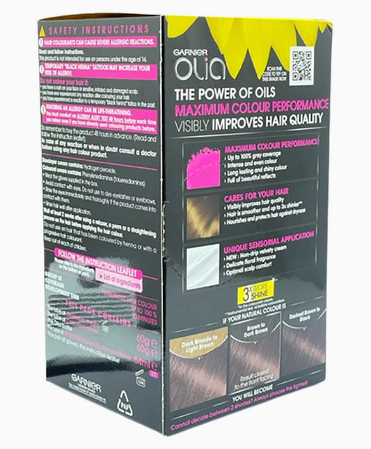 Olia Glow Permanent Hair Color 6.12 Iridescent Light Brown