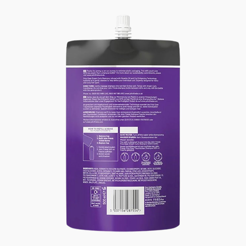 John Frieda Frizz Ease Dream Curls Shampoo Refill Pouch