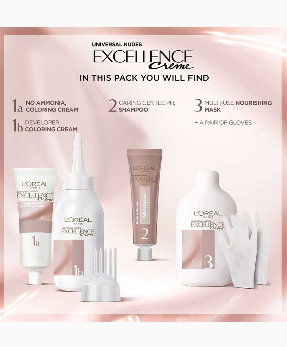 Excellence Creme No Ammonia Triple Care Hair Colour