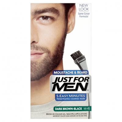 JFM-M45 Moustache Col Nat Dark Brown Black