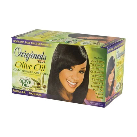 MASAfrica’s Best Originals Olive Oil Relaxer Kit Regular 1App-Food