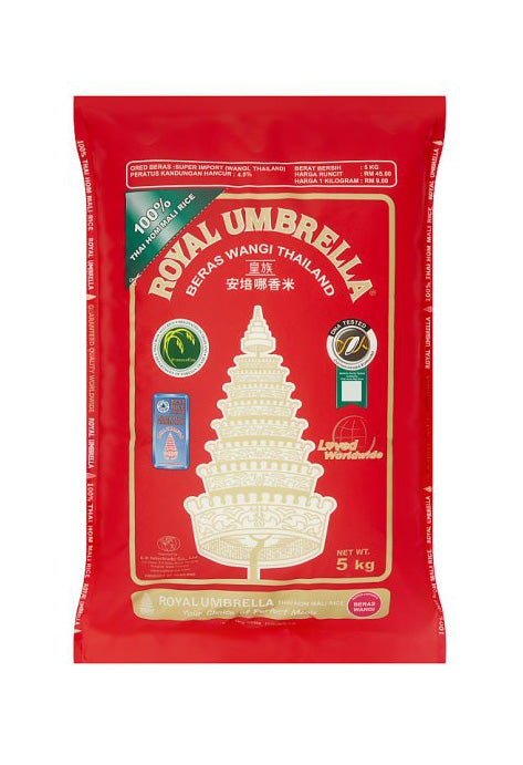 Royal Umbrella Thai Jasmine Rice 5Kg