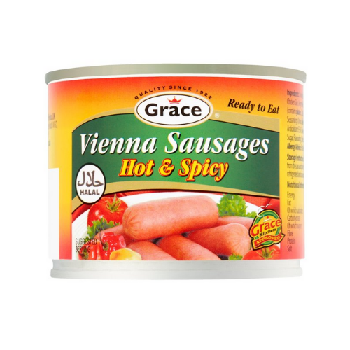 MASGrace Chicken Viennas Hot & Spicy 200g Box of 24-Fd
