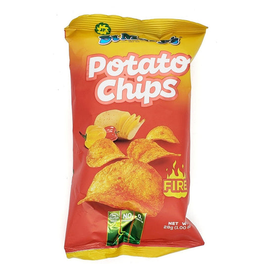 MASSt Marys Potato Chips Fire Scotch Bonnet 28g box of 48-Fd