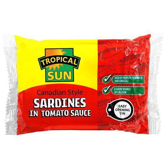MASTropical Sun Canadian Style Sardines in Tomato Sauce 106g Box of 12-Fd