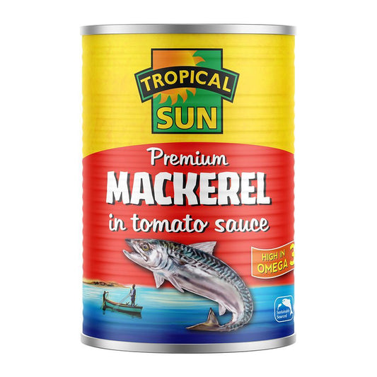 Tropical Sun Mackerel in Tomato Sauce 400g Box of 12