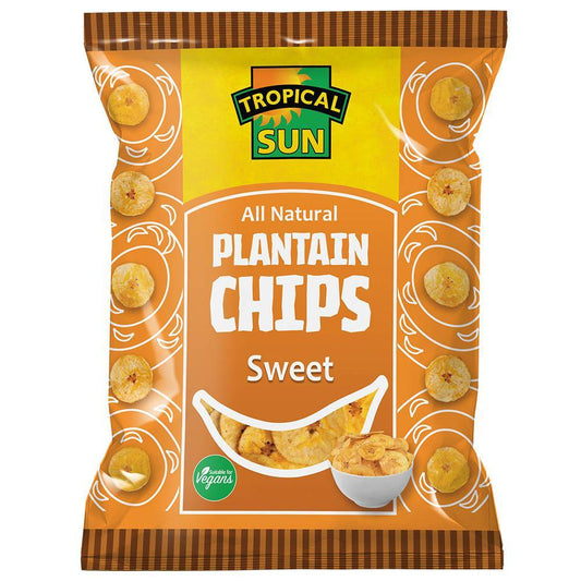 MASTropical Sun Plantain Chips Sweet 40g Box of 12-Fd