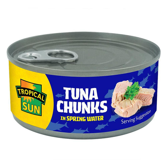 Tropical Sun Tuna Chunks in Springwater 160g Box of 6-Fd