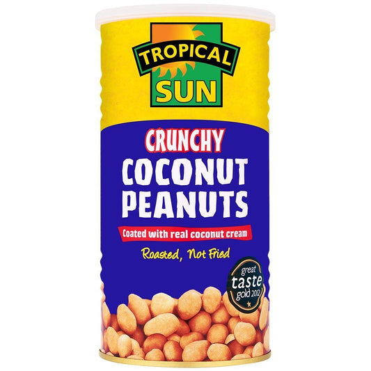 Tropical Sun Crunchy Coconut Peanuts 330g Box of 12